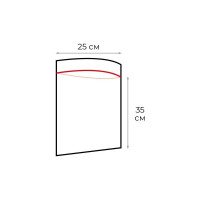 Пакет с замком ООО Комус zip lock 25x35 см, 35 мкм, 100 шт 216820
