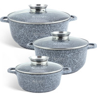 Набор круглых казанов EDENBERG 8 предметов EB-8020