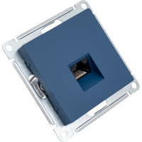 Компьютерная розетка Systeme Electric Atlasdesign аквамарин rj45, кат 5е ATN001183