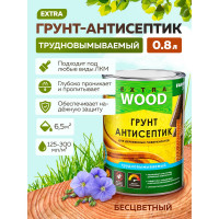 Грунт-антисептик Farbitex трудновымываемый, для деревянных поверхностей, 0.8 л 4300011881