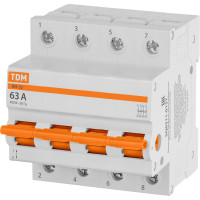 Выключатель нагрузки TDM ELECTRIC (мини-рубильник) ВН-32 4P 63A Home Use SQ0211-0137