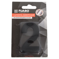 Самоклеящаяся цифра FUARO "2" SS304 (50x30) BL черный 46961