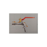 Водоразборный шаровой кран Terma 1/2 850 25661