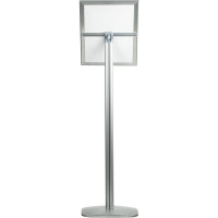 Информационная напольная стойка BRAUBERG extra А3, с алюминиевым клик-профилем, 297x420 мм 238225
