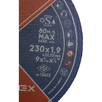 Круг отрезной круг INOX A060TBF 230x1.9x22 мм, Т41, нержавеющая сталь, металл Interflex 4079231910