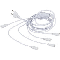 Сетевой разветвитель для фитолампы ЭРА FITO 5х IEC C5 (3pin), 2 м, для подключения 5 светильников Б0059055