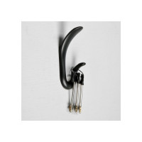 Мебельный крючок CAPPIO DUCK, двухрожковый, цвет черный 7599956