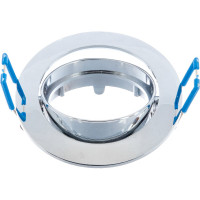 Светильник ЭРА KL1A CH литой простой пов. MR16,12V/220V, 50W хром C0043656