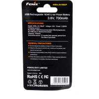 Аккумулятор Fenix Li-ion  ARB-L16-700UP 16340USB 3532