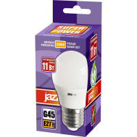 Светодиодная лампа Jazzway PLED-SP 11Вт шар G45 3000К теплый белый E27 950лм 230В/50Гц 5019331