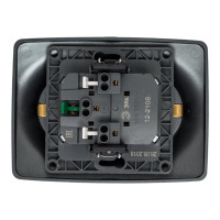 Розетка ЭРА 12210812 2x2PE Schuko со шторками, 16A/250В, IP20, 2, графит Б0036448