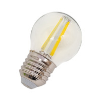 Светодиодная лампа General Lighting Systems Филамент прозрачный E27 8Вт 230В 660Лм 6500К Холодный белый свет Шар GLDEN-G45S-8-230-E27-6500 649982