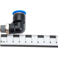 Фитинг цанговый угловой с наружной резьбой 1/4M для трубки диаметром 12 мм SHPI PL 12-R02