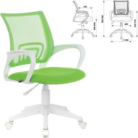 Компьютерное офисное кресло BRABIX Fly MG-396W, с подлокотниками, сетка, 532403