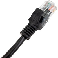 Литой многожильный патч-корд Cablexpert медный UTP категория 5e, 0.25м, (черный), PP10-0.25M/BK