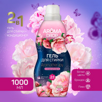 Гель для стирки AROMA DROP 2 в 1 Aromatherapy Цветочный микс, 1000 г 25298