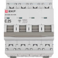 Автоматический выключатель EKF 4P 25А (C) 6кА ВА 47-63N PROxima M636425C