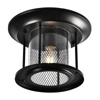 Садово-парковый светильник FERON PL723 на потолок 60W E27 230V, черный 48387