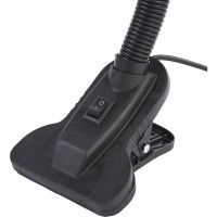 Настольный светильник GLANZEN Е27 на прищепке черный DL-0001-40-C-black КА-00008679