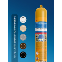 Универсальный эластичный полиуретановый герметик SIKA Flex-719 Universal PU серый 600мл. 732365