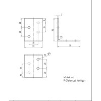 Крепежный уголок ALBERTS нерж сталь, 50x50x40х2, 335205