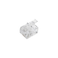 Телефонный коннектор RJ-11 Cabeus 100 шт 6P4C