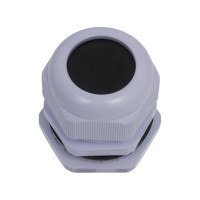 Сальник ГОФРОМАТИК pg 36 пластик (22-32мм) ip68 серый zeta30911