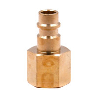Соединение быстросъемное пневматическое HQ-PF38 «папа»-внутр. резьба 3/8" (латунь) HQ-mech УТ000002476