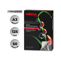 Пленка-пакет для ламинирования ProMega office 303x426 мм A3 125 мкм глянцевая 50 шт в упаковке 1647987