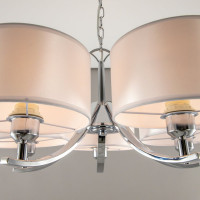 Подвесная люстра Citilux Эвита с белыми абажурами CL466150