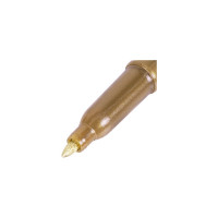 Маркер для декорирования и рисования Art Metallic BRAUBERG золотистый, линия письма 1-3 мм 12 шт 152438