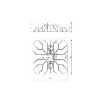 Кровельная опора Fachmann easy foot 300x300 11.190