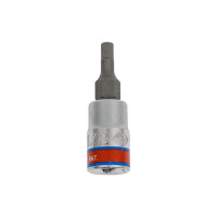 Насадка бита торцевая Hex 1/8", 1/4"DR, L = 37 мм KING TONY 203504S