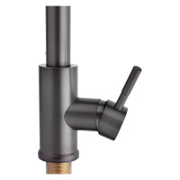 Смеситель для кухни СоюзКран выдвиж. излив 40см, кер. картридж 35мм, графит, нерж. сталь, SS01-E132 567-127