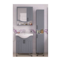 Тумба Teymi Lina 65, 2 дверцы с доводчиком, ясень графит T60102 ЦБ-00266200