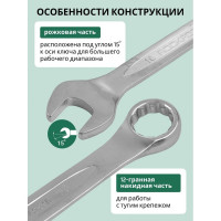 Набор комбинированных ключей Rockforce 14 предметов RF-5141P(905)