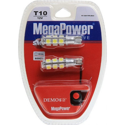 Автолампа Megapower M-10811W-2блт