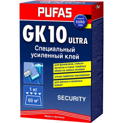 PUFAS Обойный клей SECURITY GK10 Специальный усиленный 1кг 046-20912-00