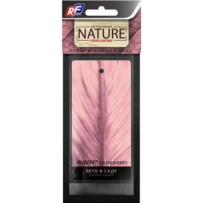 Подвесной картонный ароматизатор RUSEFF NATURE LINE Summer Garden 27545N