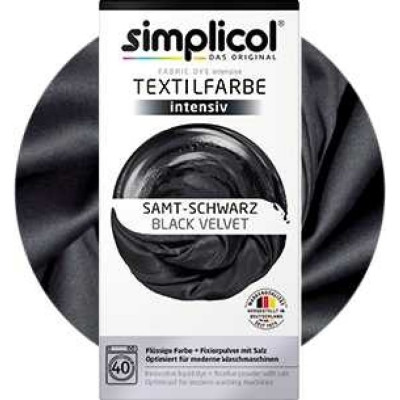 Simplicol INTENSIV КРАСКА ДЛЯ ОКРАШИВАНИЯ ТЕКСТИЛЯ - ЧЕРНЫЙ 400 гр. 1818