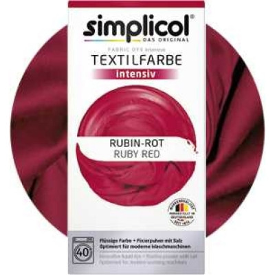 Simplicol INTENSIV КРАСКА ДЛЯ ОКРАШИВАНИЯ ТЕКСТИЛЯ ТЕМНО-КРАСНЫЙ 400 гр 1804