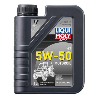 НС-синтетическое моторное масло 4T для 4-х тактных мотоциклов LIQUI MOLY ATV 4T Motoroil 5W-50 20737