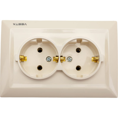 Двойная розетка Vesta Electric Roma FRZ00010111MLK