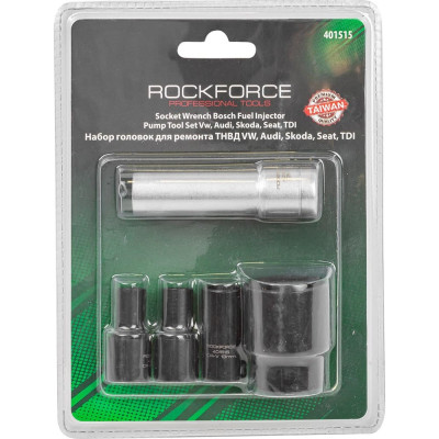 ROCKFORCE Набор головок для ремонта ТНВД RF-401515