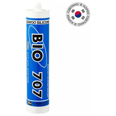 Dawoo Sealant Герметик санитарный силиконовый BIO 707 прозрачный SSI-001C