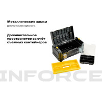 Inforce Ящик для инструментов 20 дюймов c органайзерами 06-20-11
