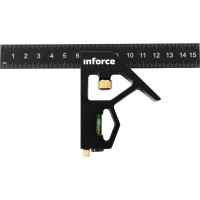 Inforce Угольник с уровнем 150 мм 06-11-77