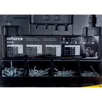 Inforce Литой ручной заклепочник в кейсе с набором заклепок 2,4-4,8 мм 06-14-101