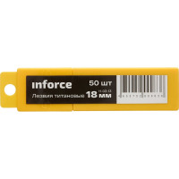 Inforce лезвия 18 мм титановые 50 штук в упаковке 11-03-13