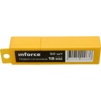Inforce лезвия 18 мм титановые 50 штук в упаковке 11-03-13